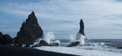 Black Sand Beach Waves