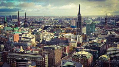 Hamburg Skyline From Saint Michaels Church