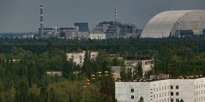 Reactor Four Fairground Viewed From Prypyat