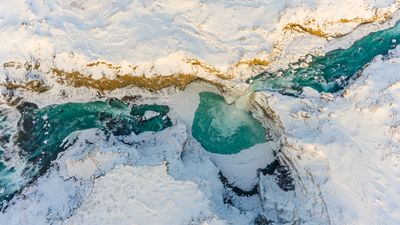 Aldeyjarfoss From The Air