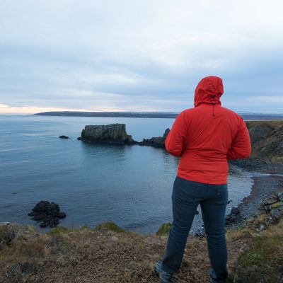 Joel Looking Over Cliffs