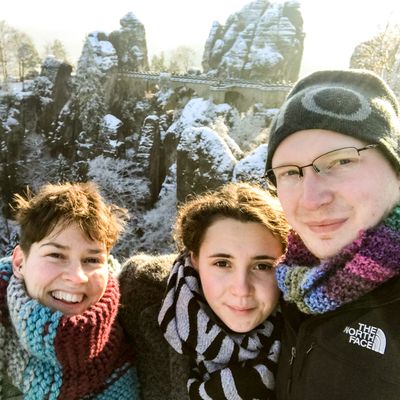 Group Photo By Bastei Bridge