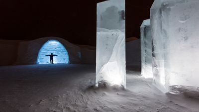 Ice Hotel Silhouette
