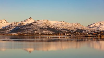 Mountains Across Fjord