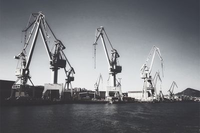 Port Cranes From Boat