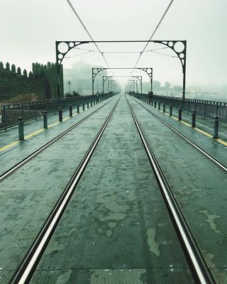 Foggy Dom Luis I Bridge