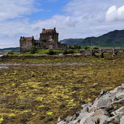 Eilean Donan Castle viewed from the car park