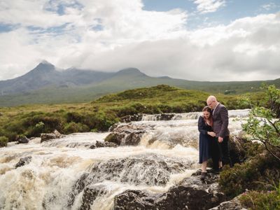 Joel and Rachel together at Sligachan