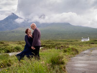 Joel and Rachel together at Sligachan