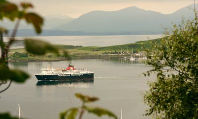 The ferry from McCaig's Tower in Oban