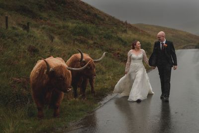 Joel and Rachel with the Elgol coos