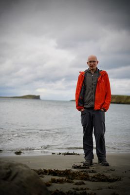 Joel on Staffin beach