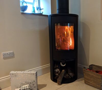 Christmas Cottage Honley 2019 Fire