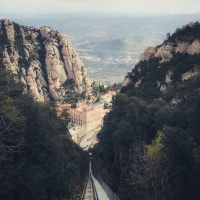 Montserrat View Down To Monastery